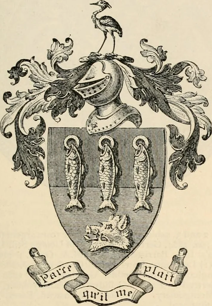 An illustration from Armorial families : a directory of gentlemen of coat-armour, 1905, leaf 1370
