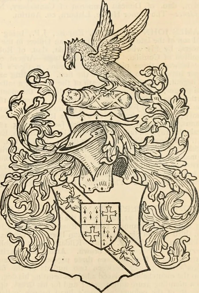 An illustration from Armorial families : a directory of gentlemen of coat-armour, 1905, leaf 1374