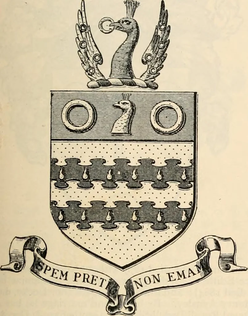 An illustration from Armorial families : a directory of gentlemen of coat-armour, 1905, leaf 138