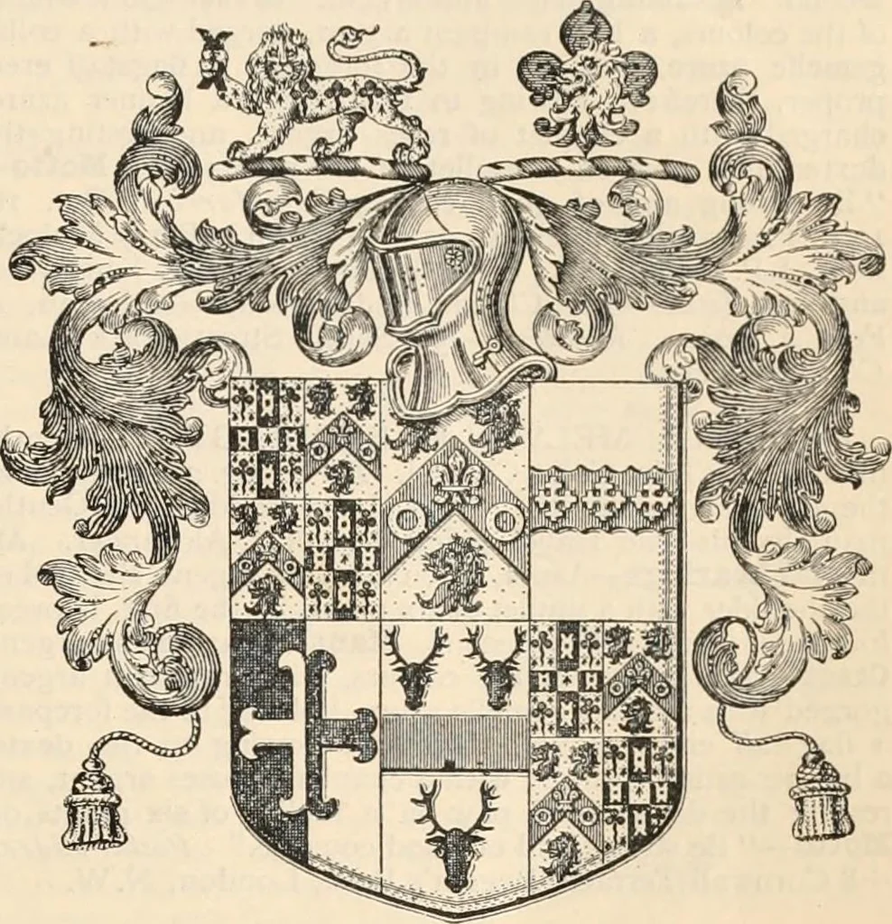 An illustration from Armorial families : a directory of gentlemen of coat-armour, 1905, leaf 138