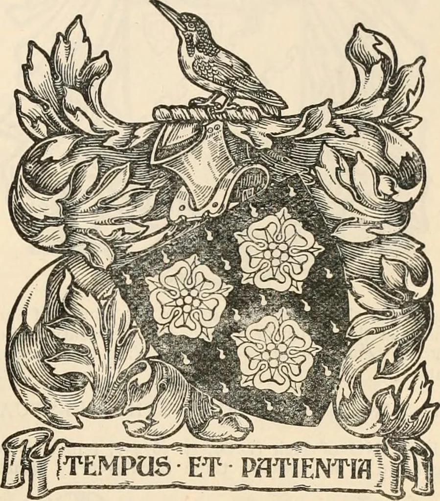 An illustration from Armorial families : a directory of gentlemen of coat-armour, 1905, leaf 1392