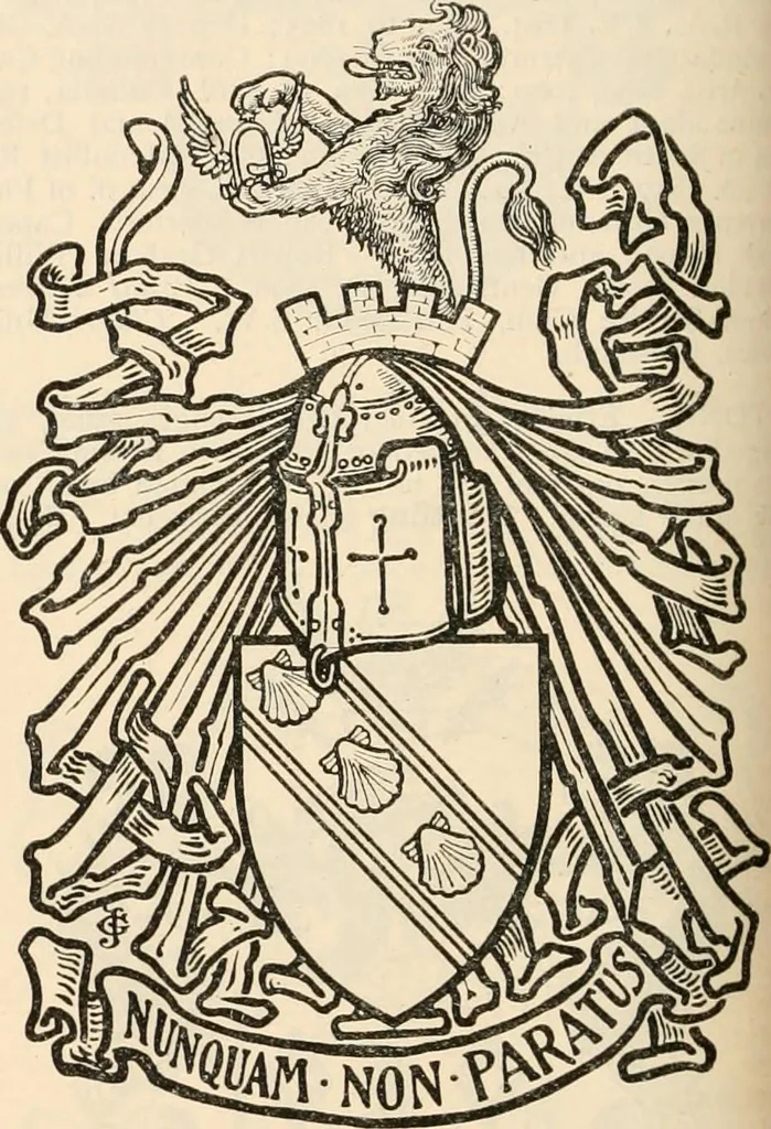 An illustration from Armorial families : a directory of gentlemen of coat-armour, 1905, leaf 1397
