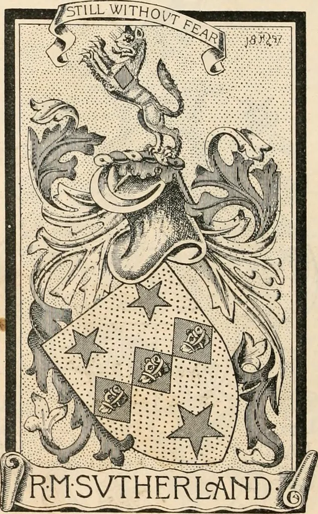 An illustration from Armorial families : a directory of gentlemen of coat-armour, 1905, leaf 1411