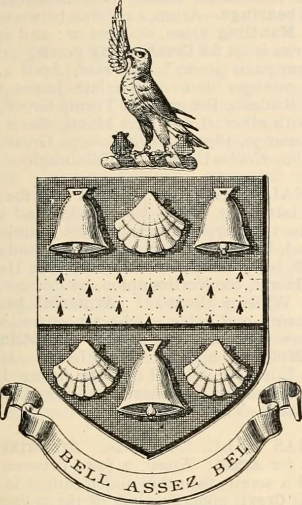 An illustration from Armorial families : a directory of gentlemen of coat-armour, 1905, leaf 142