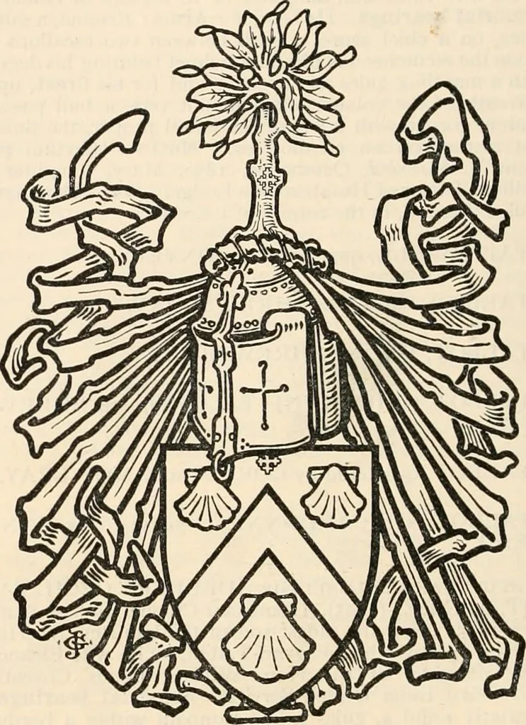 An illustration from Armorial families : a directory of gentlemen of coat-armour, 1905, leaf 1427