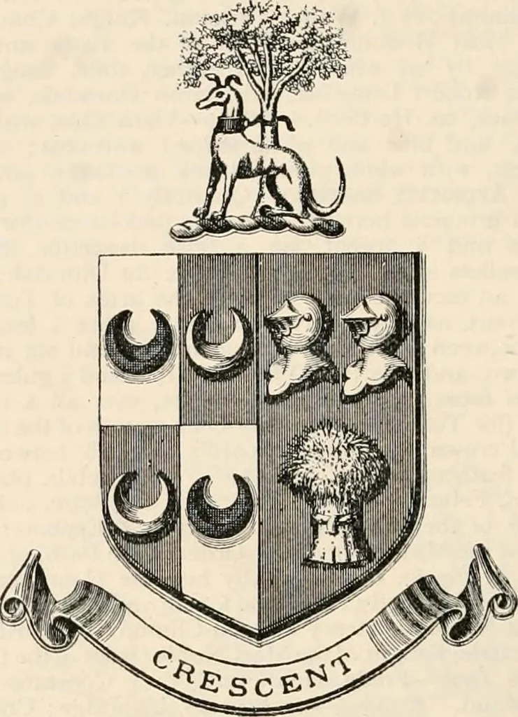 An illustration from Armorial families : a directory of gentlemen of coat-armour, 1905, leaf 1429