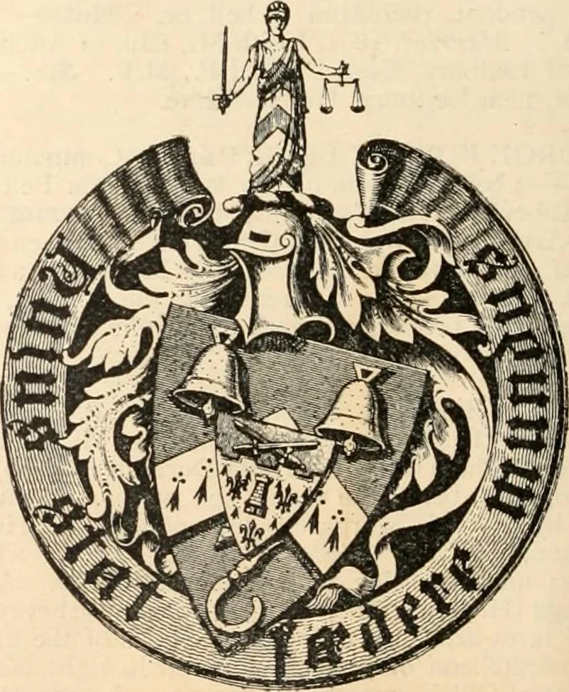 An illustration from Armorial families : a directory of gentlemen of coat-armour, 1905, leaf 143