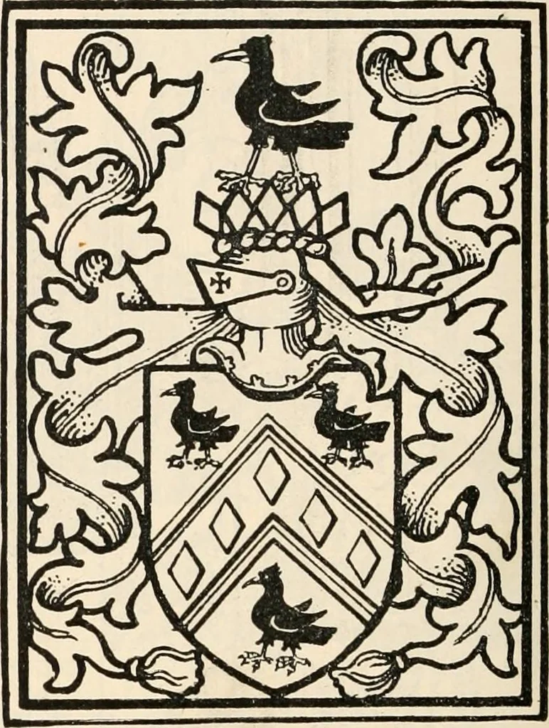 An illustration from Armorial families : a directory of gentlemen of coat-armour, 1905, leaf 1431