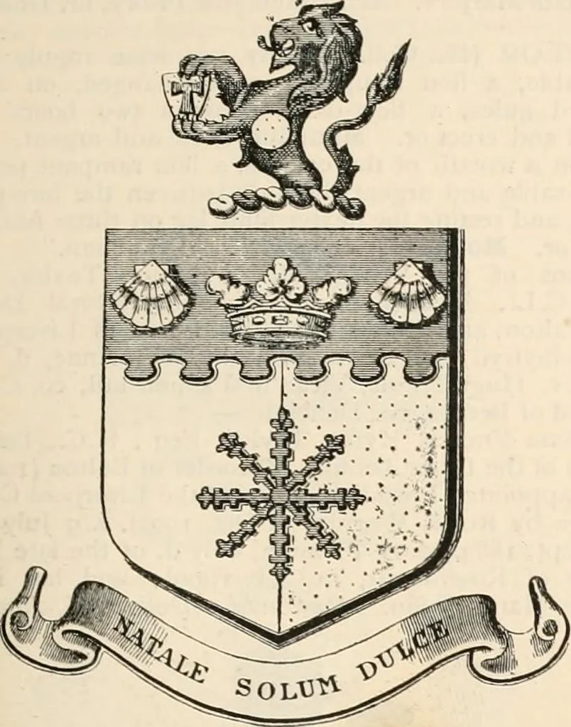An illustration from Armorial families : a directory of gentlemen of coat-armour, 1905, leaf 1432