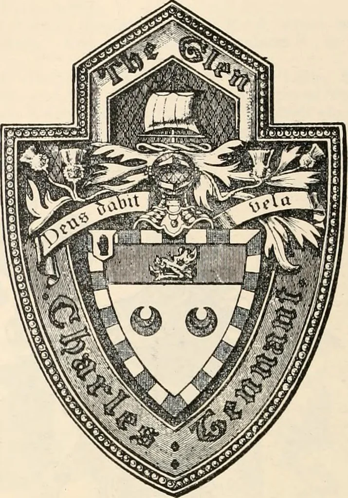 An illustration from Armorial families : a directory of gentlemen of coat-armour, 1905, leaf 1439