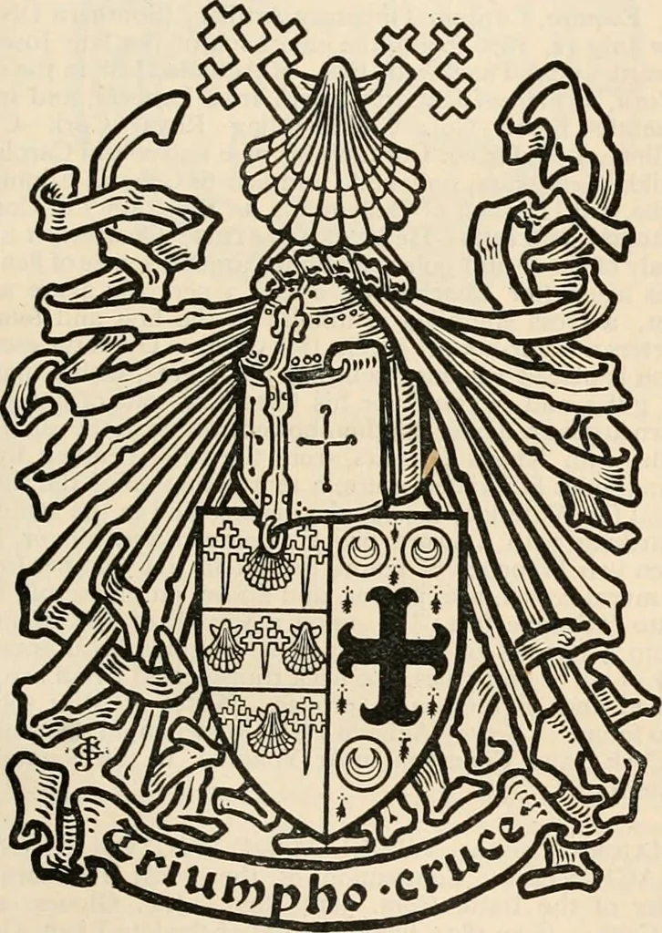 An illustration from Armorial families : a directory of gentlemen of coat-armour, 1905, leaf 1442