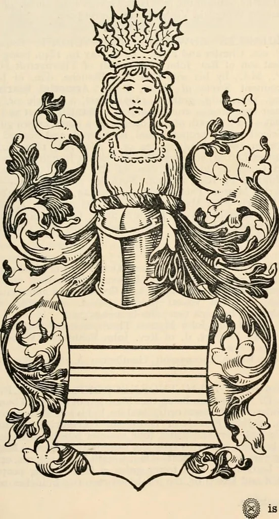 An illustration from Armorial families : a directory of gentlemen of coat-armour, 1905, leaf 1450