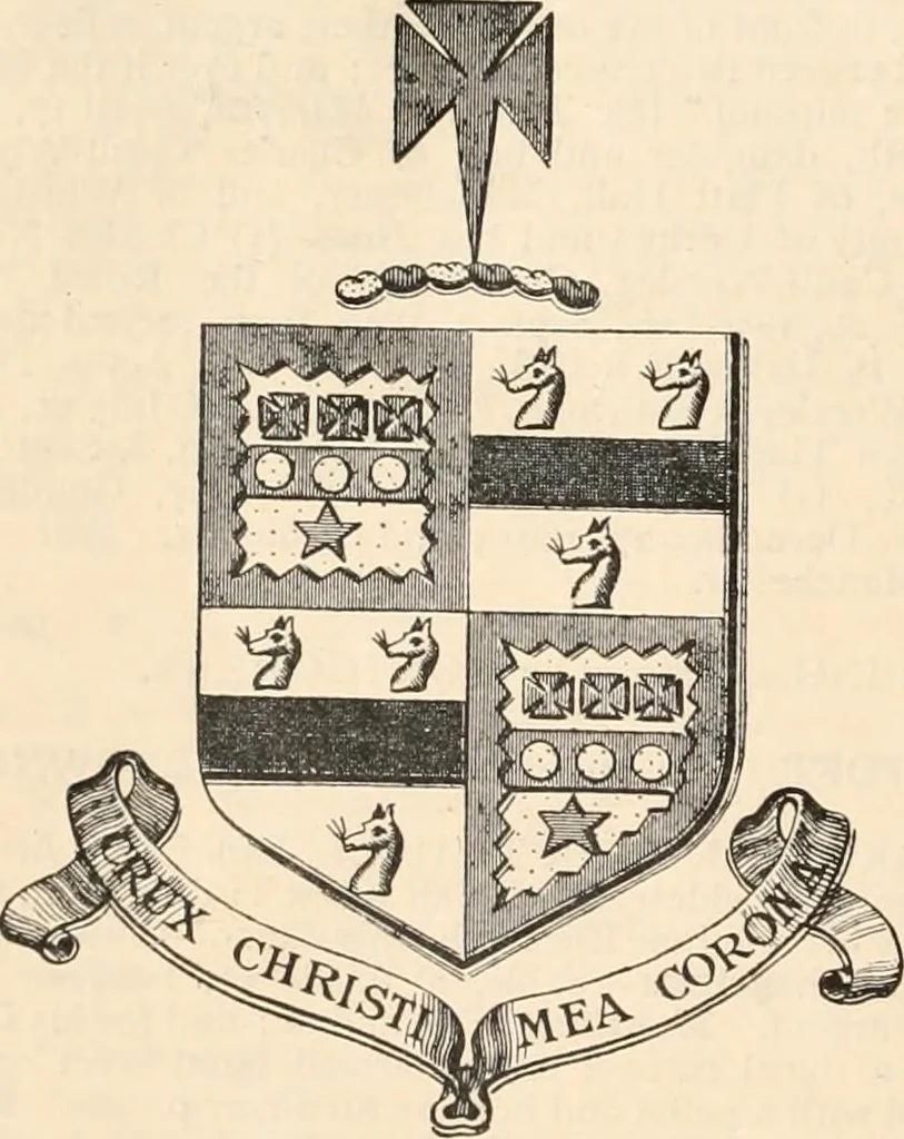 An illustration from Armorial families : a directory of gentlemen of coat-armour, 1905, leaf 1461