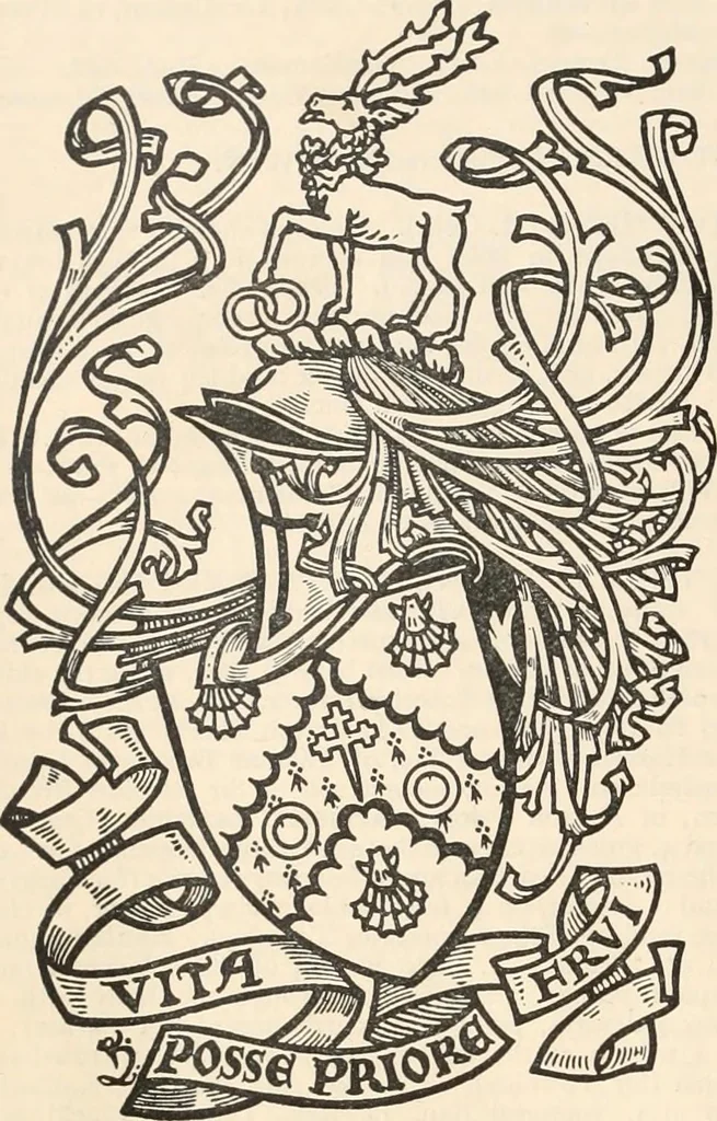 An illustration from Armorial families : a directory of gentlemen of coat-armour, 1905, leaf 1469