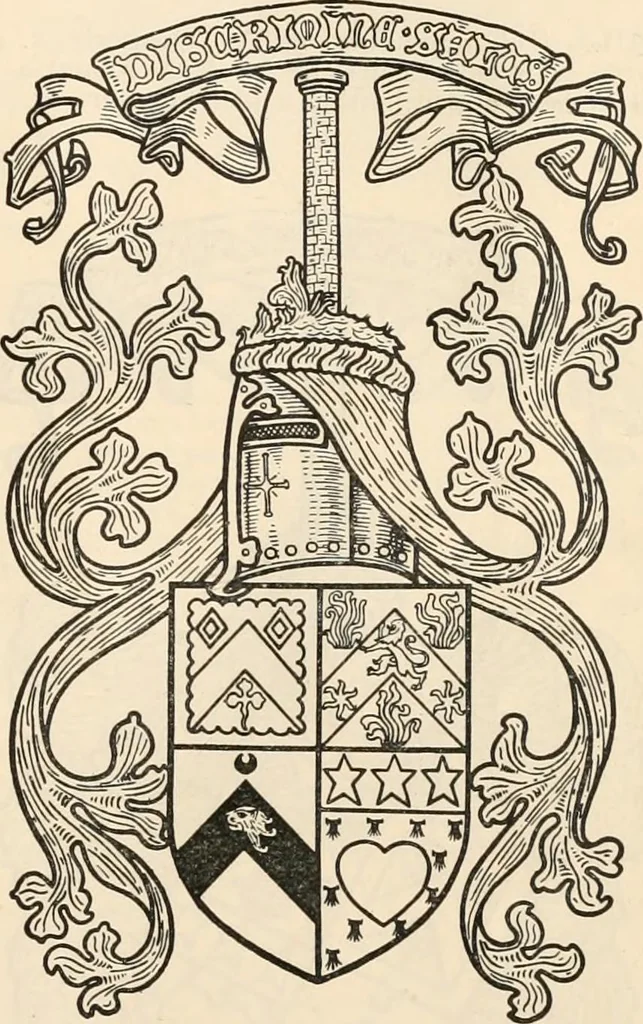An illustration from Armorial families : a directory of gentlemen of coat-armour, 1905, leaf 1470