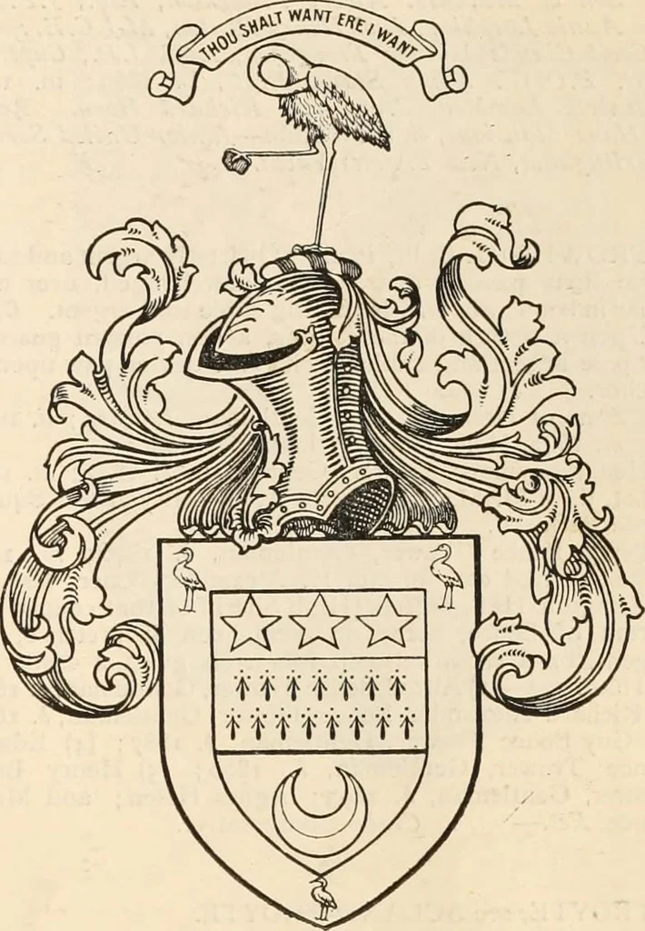 An illustration from Armorial families : a directory of gentlemen of coat-armour, 1905, leaf 1476