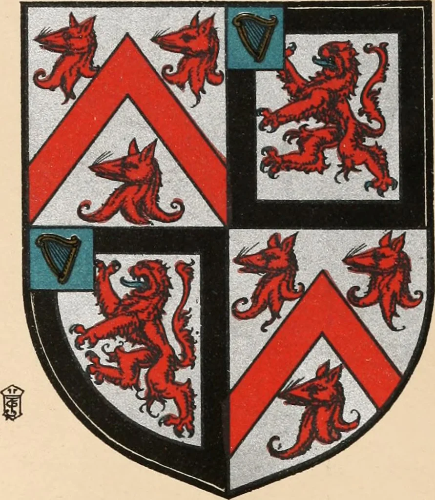 An illustration from Armorial families : a directory of gentlemen of coat-armour, 1905, leaf 1478