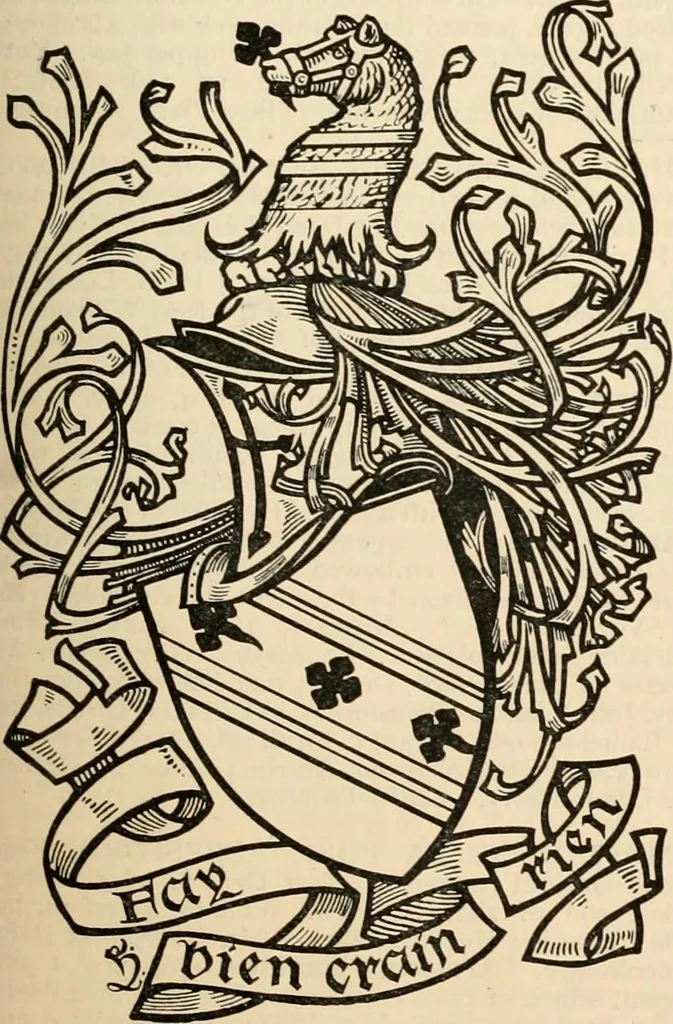 An illustration from Armorial families : a directory of gentlemen of coat-armour, 1905, leaf 148