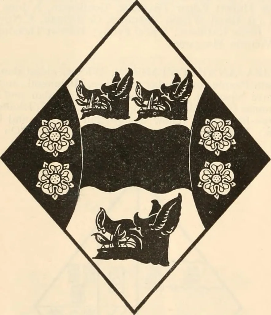 An illustration from Armorial families : a directory of gentlemen of coat-armour, 1905, leaf 1489