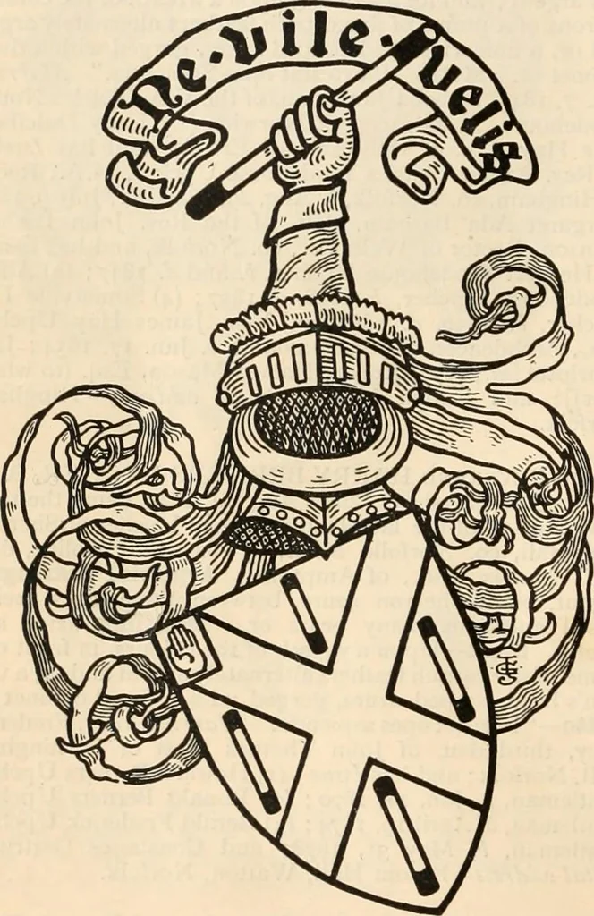 An illustration from Armorial families : a directory of gentlemen of coat-armour, 1905, leaf 1495