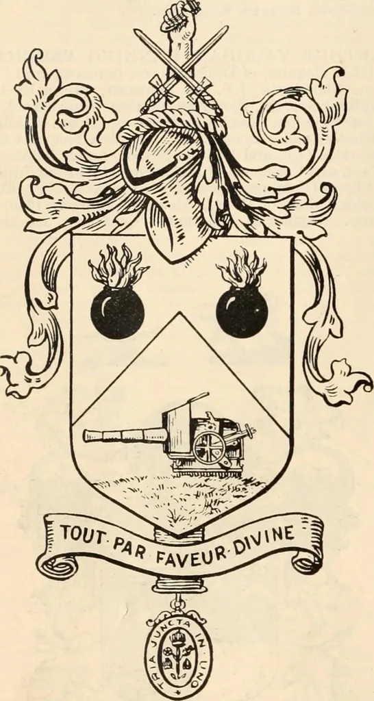 An illustration from Armorial families : a directory of gentlemen of coat-armour, 1905, leaf 1503