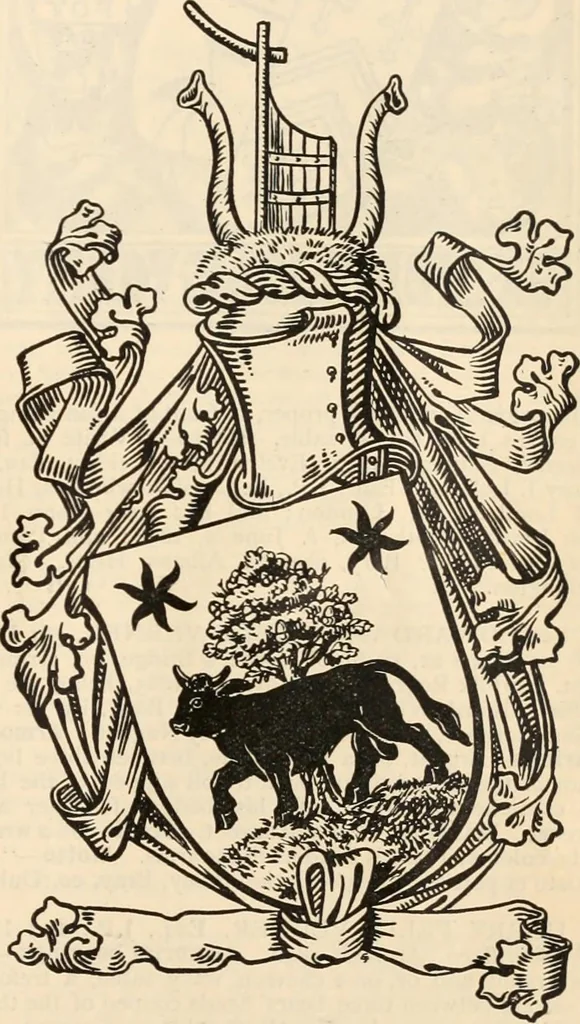 An illustration from Armorial families : a directory of gentlemen of coat-armour, 1905, leaf 1504