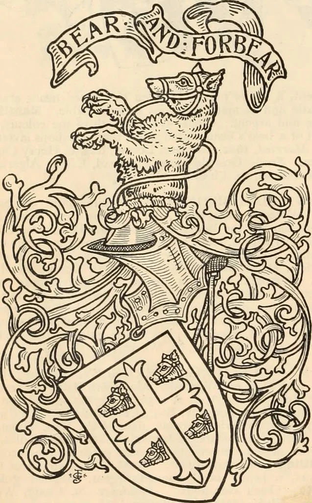 An illustration from Armorial families : a directory of gentlemen of coat-armour, 1905, leaf 151