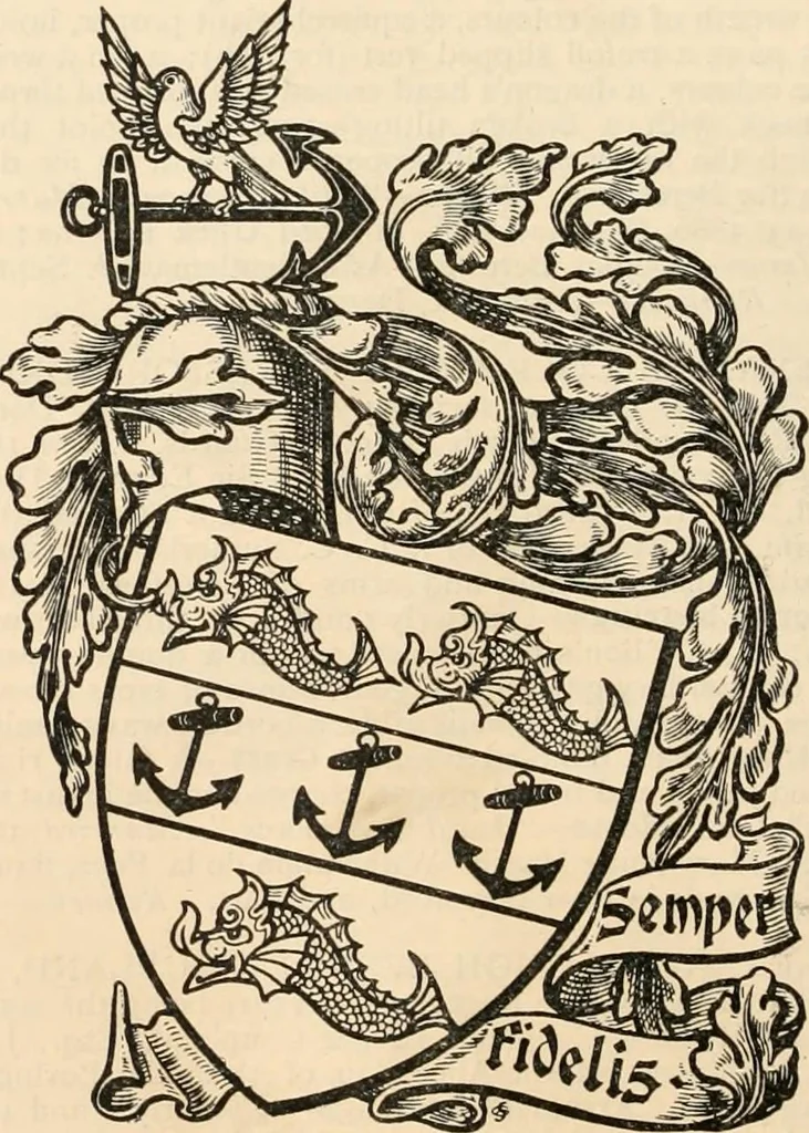 An illustration from Armorial families : a directory of gentlemen of coat-armour, 1905, leaf 151