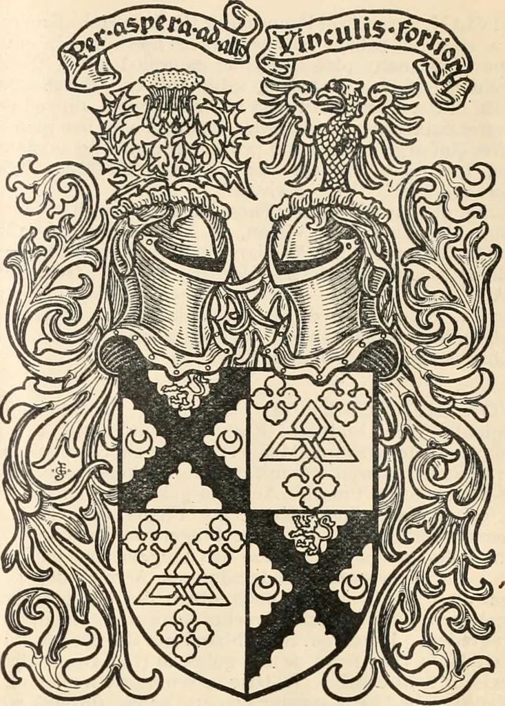 An illustration from Armorial families : a directory of gentlemen of coat-armour, 1905, leaf 1514