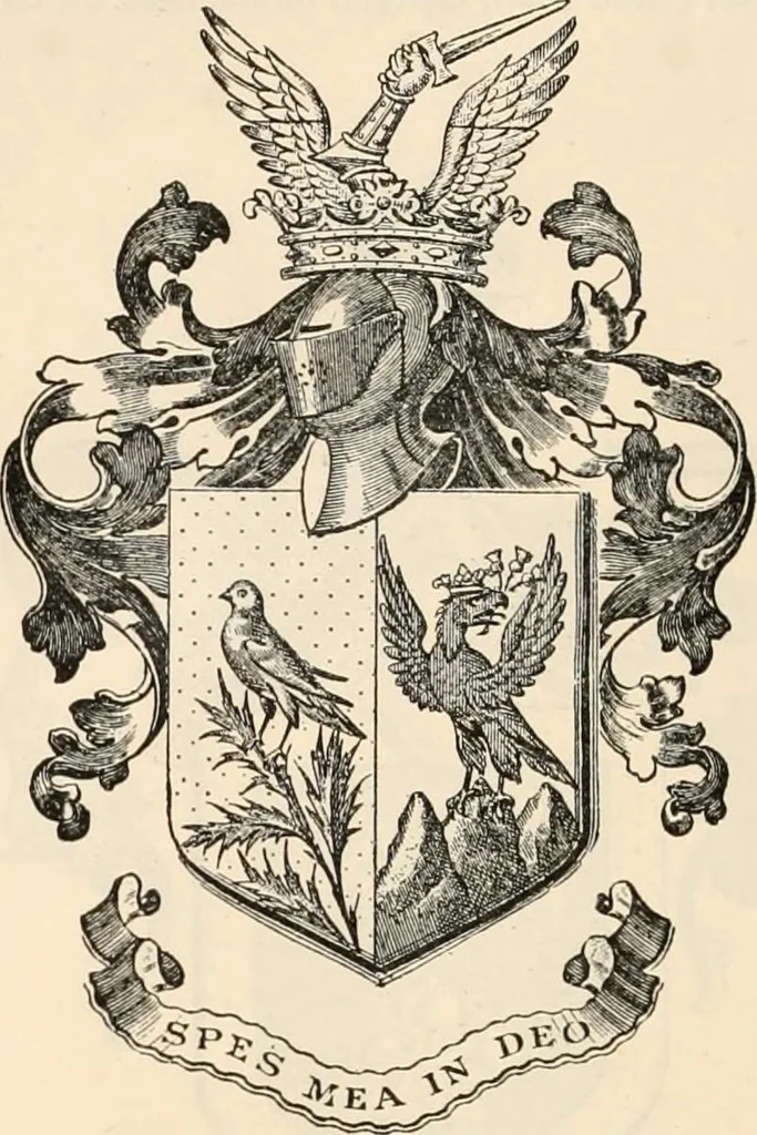 An illustration from Armorial families : a directory of gentlemen of coat-armour, 1905, leaf 1515