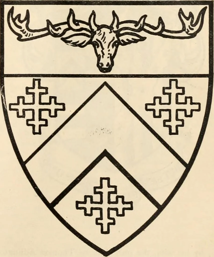 An illustration from Armorial families : a directory of gentlemen of coat-armour, 1905, leaf 1518