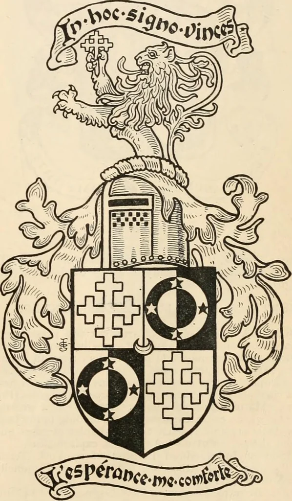 An illustration from Armorial families : a directory of gentlemen of coat-armour, 1905, leaf 152
