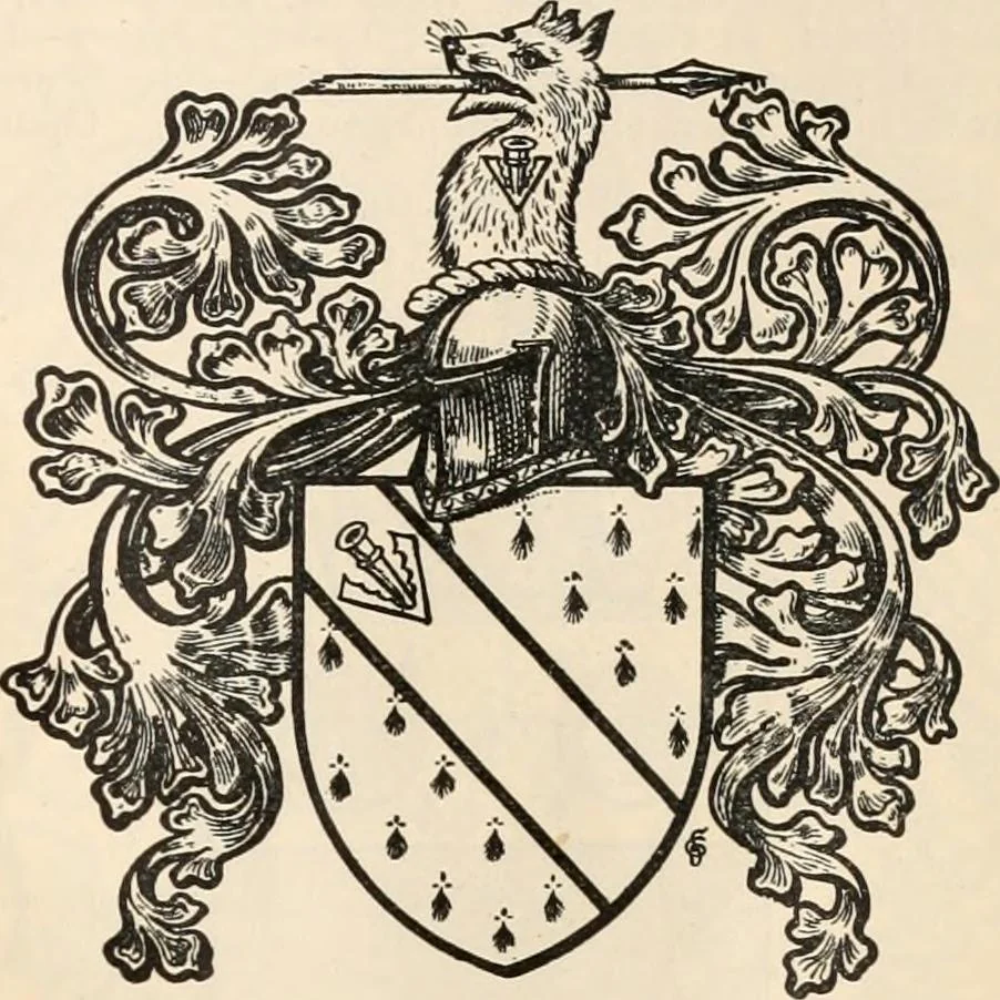 An illustration from Armorial families : a directory of gentlemen of coat-armour, 1905, leaf 1526