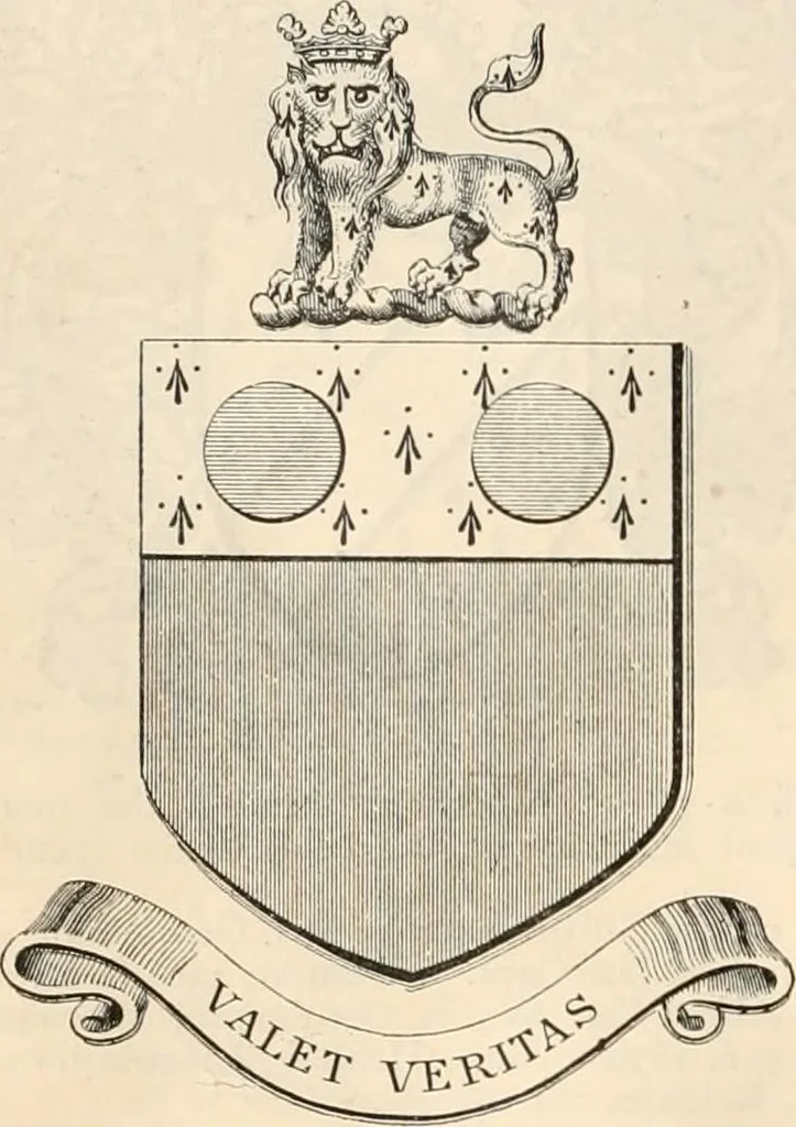 An illustration from Armorial families : a directory of gentlemen of coat-armour, 1905, leaf 1527