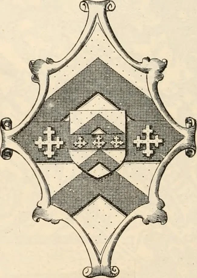 An illustration from Armorial families : a directory of gentlemen of coat-armour, 1905, leaf 1527