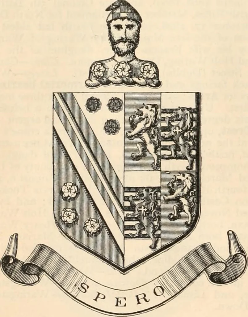 An illustration from Armorial families : a directory of gentlemen of coat-armour, 1905, leaf 1535