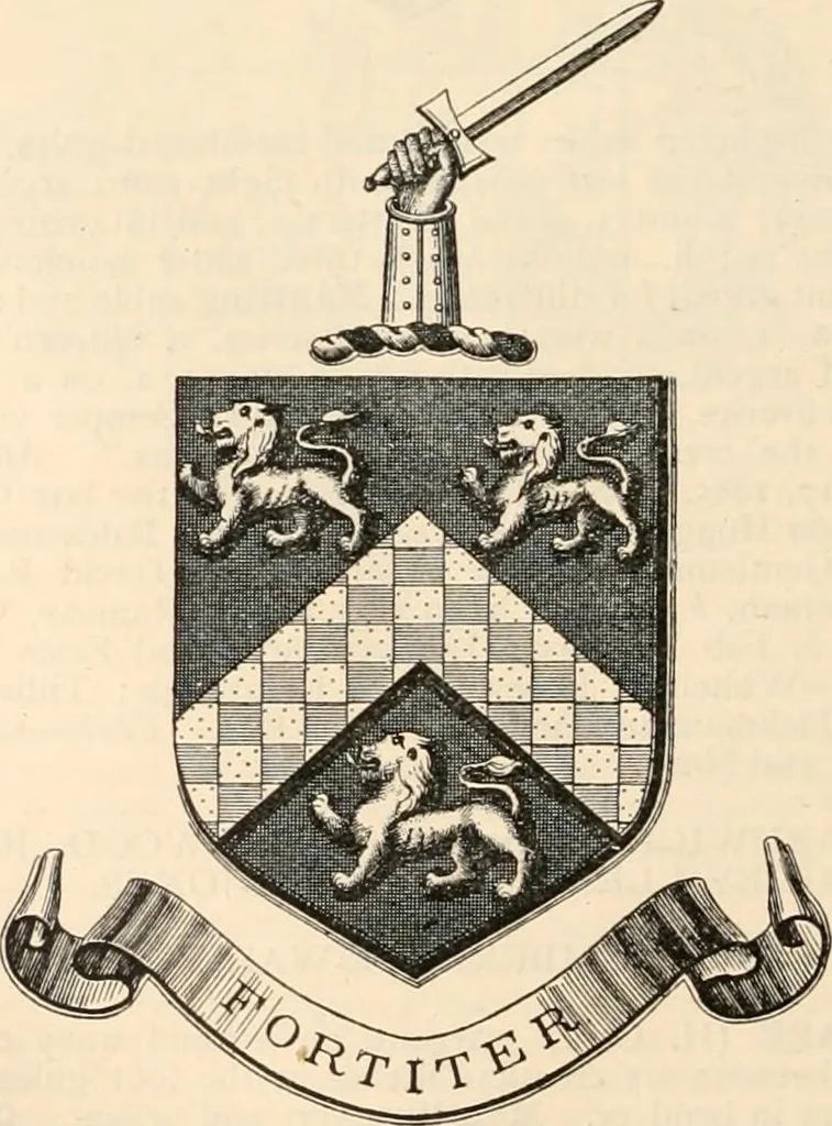 An illustration from Armorial families : a directory of gentlemen of coat-armour, 1905, leaf 1535