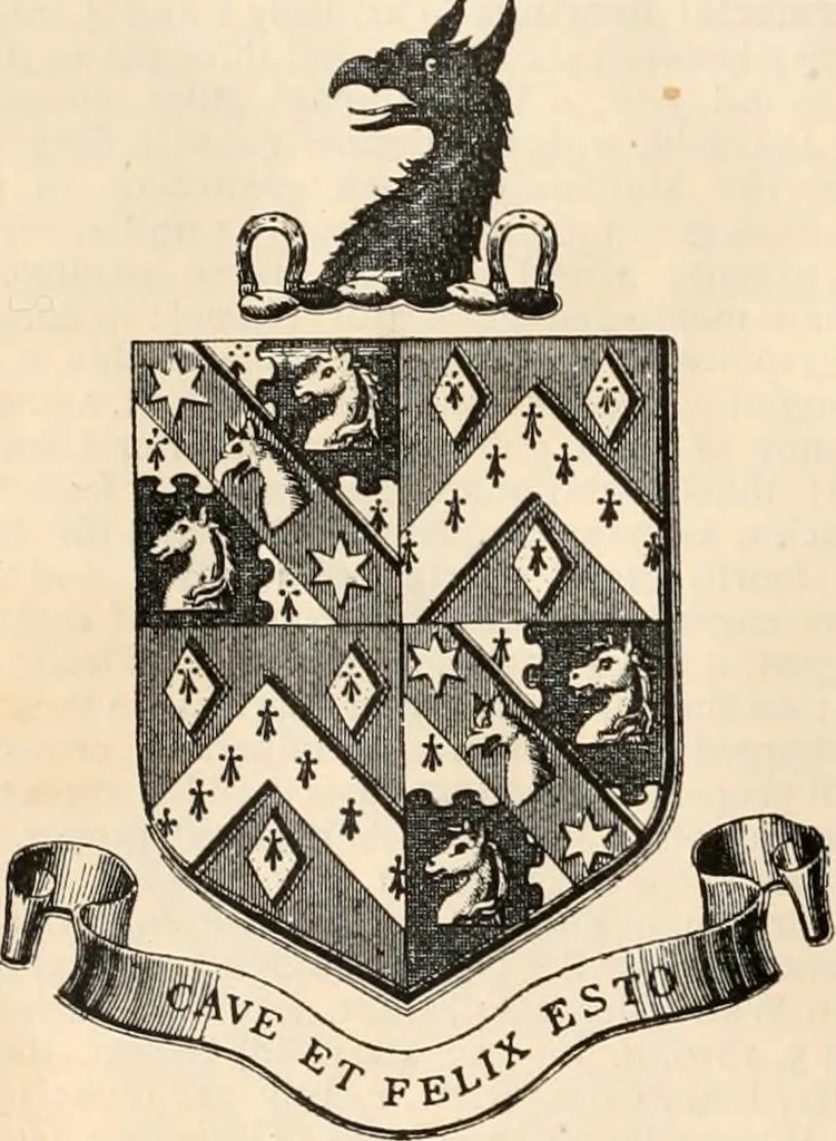An illustration from Armorial families : a directory of gentlemen of coat-armour, 1905, leaf 1537