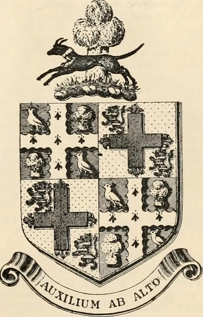 An illustration from Armorial families : a directory of gentlemen of coat-armour, 1905, leaf 1538