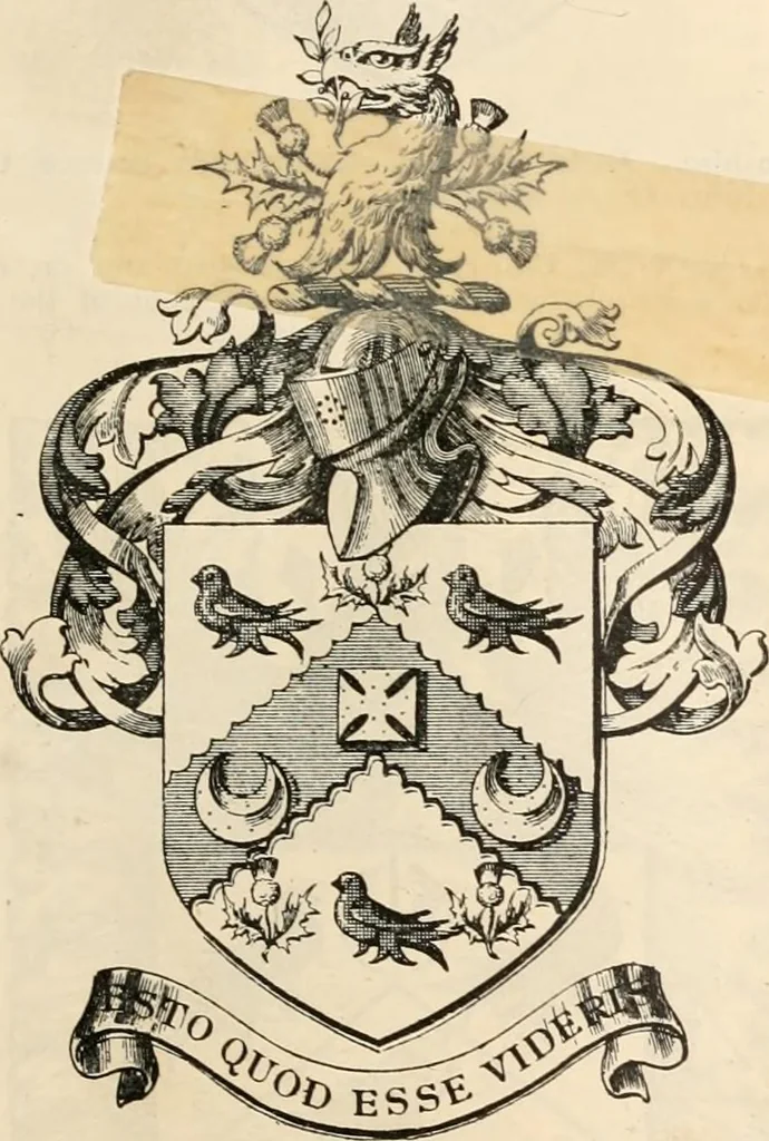 An illustration from Armorial families : a directory of gentlemen of coat-armour, 1905, leaf 1540