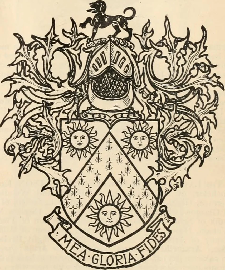 An illustration from Armorial families : a directory of gentlemen of coat-armour, 1905, leaf 1540