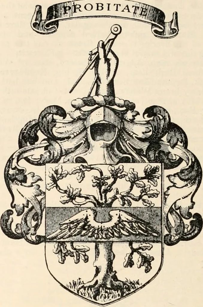 An illustration from Armorial families : a directory of gentlemen of coat-armour, 1905, leaf 1541