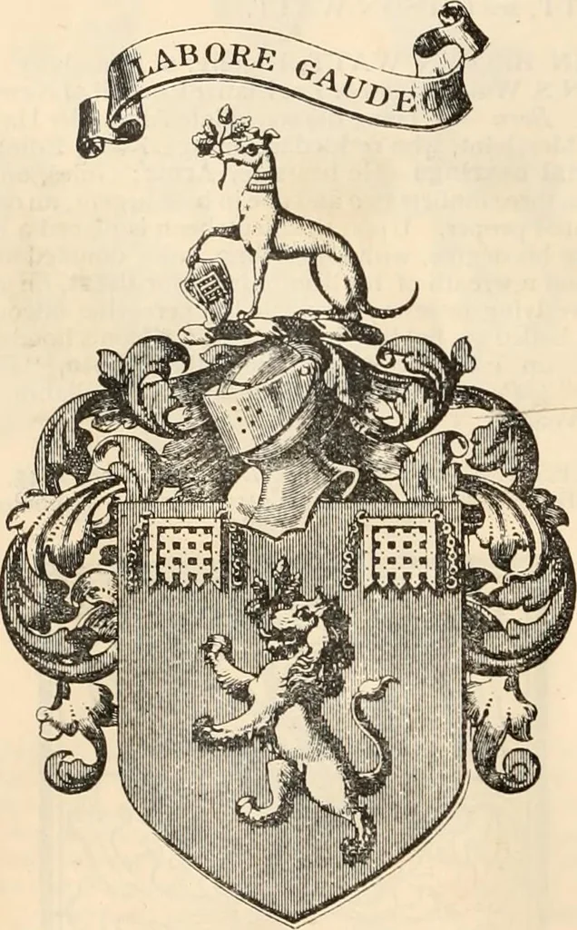An illustration from Armorial families : a directory of gentlemen of coat-armour, 1905, leaf 1543