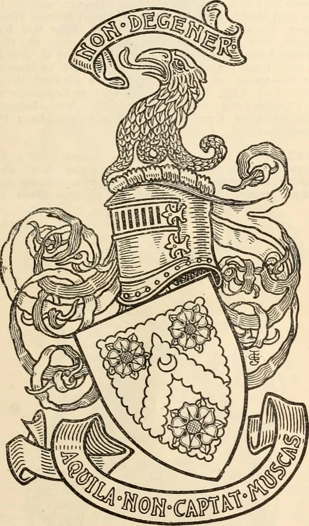 An illustration from Armorial families : a directory of gentlemen of coat-armour, 1905, leaf 1548