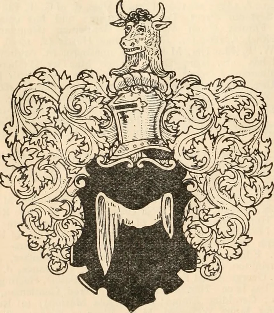An illustration from Armorial families : a directory of gentlemen of coat-armour, 1905, leaf 1559