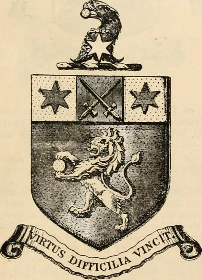 An illustration from Armorial families : a directory of gentlemen of coat-armour, 1905, leaf 1562