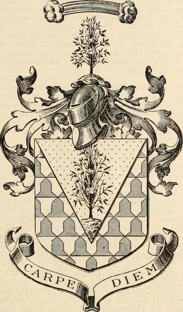 An illustration from Armorial families : a directory of gentlemen of coat-armour, 1905, leaf 1570