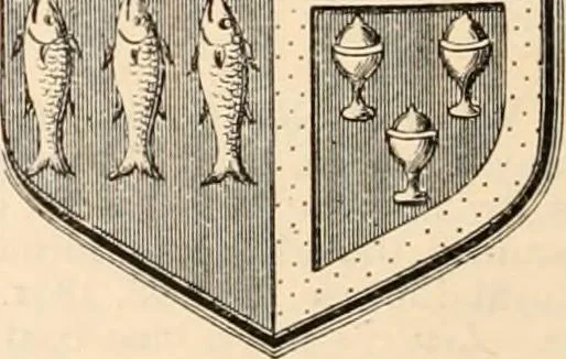 An illustration from Armorial families : a directory of gentlemen of coat-armour, 1905, leaf 1573
