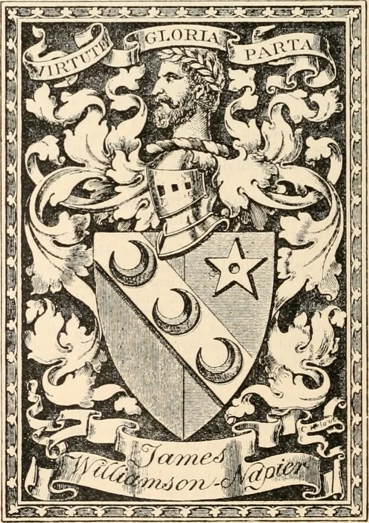 An illustration from Armorial families : a directory of gentlemen of coat-armour, 1905, leaf 1577