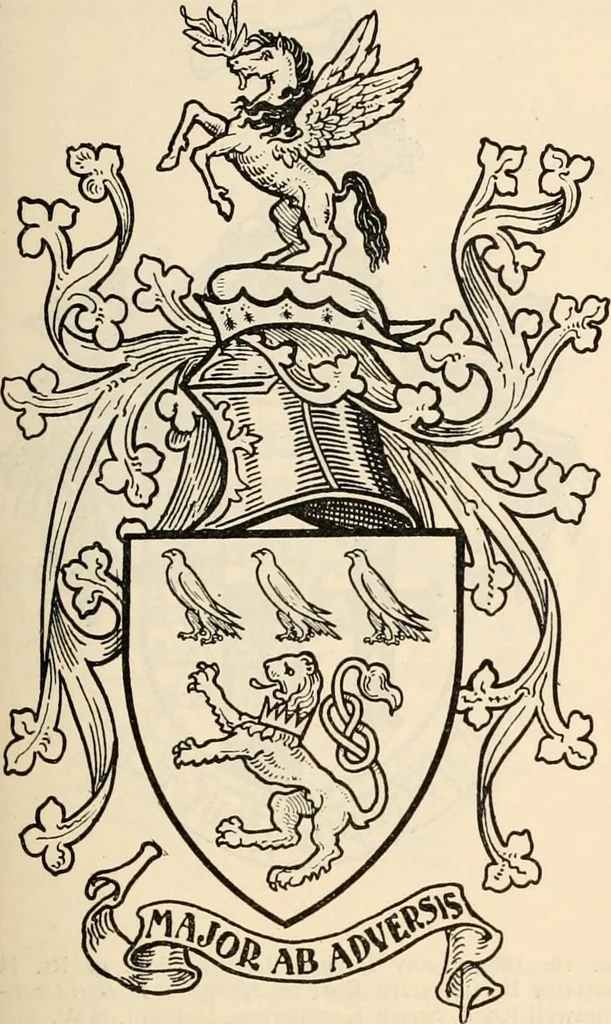 An illustration from Armorial families : a directory of gentlemen of coat-armour, 1905, leaf 158